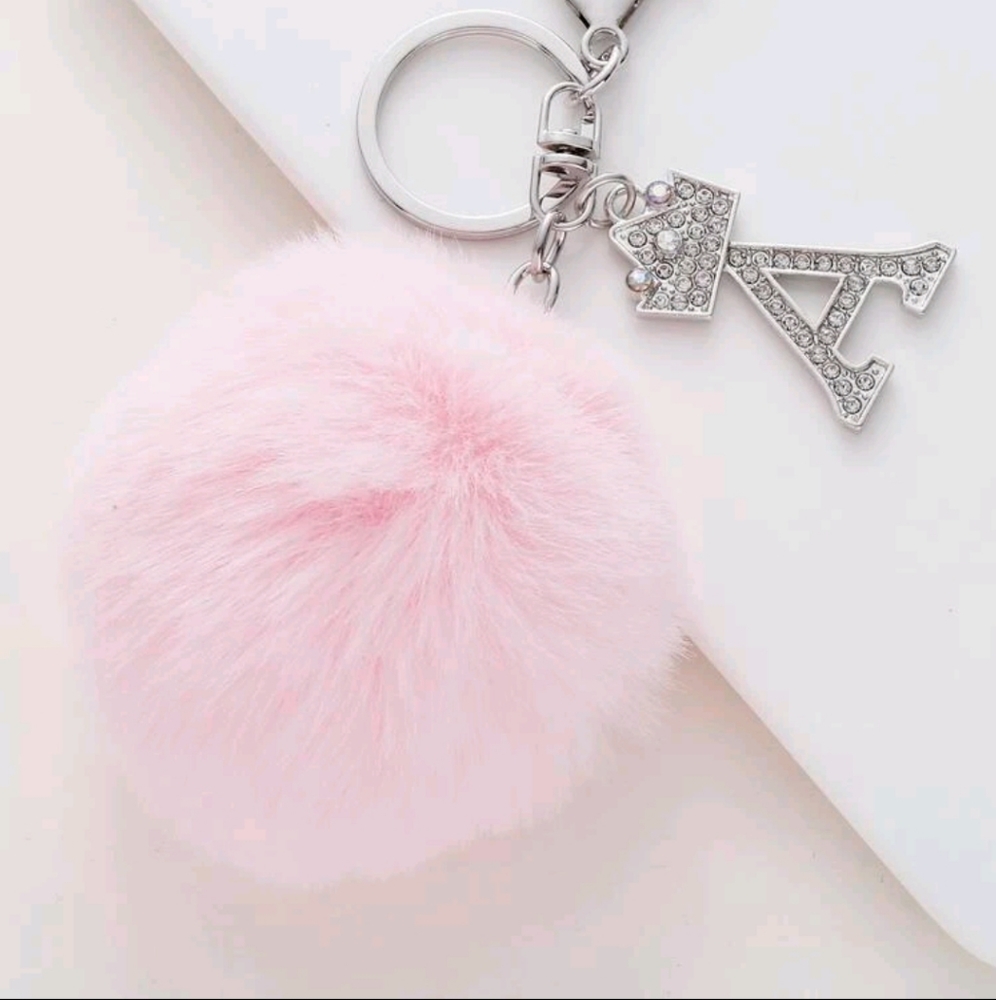 Fuzzy keychain ball
